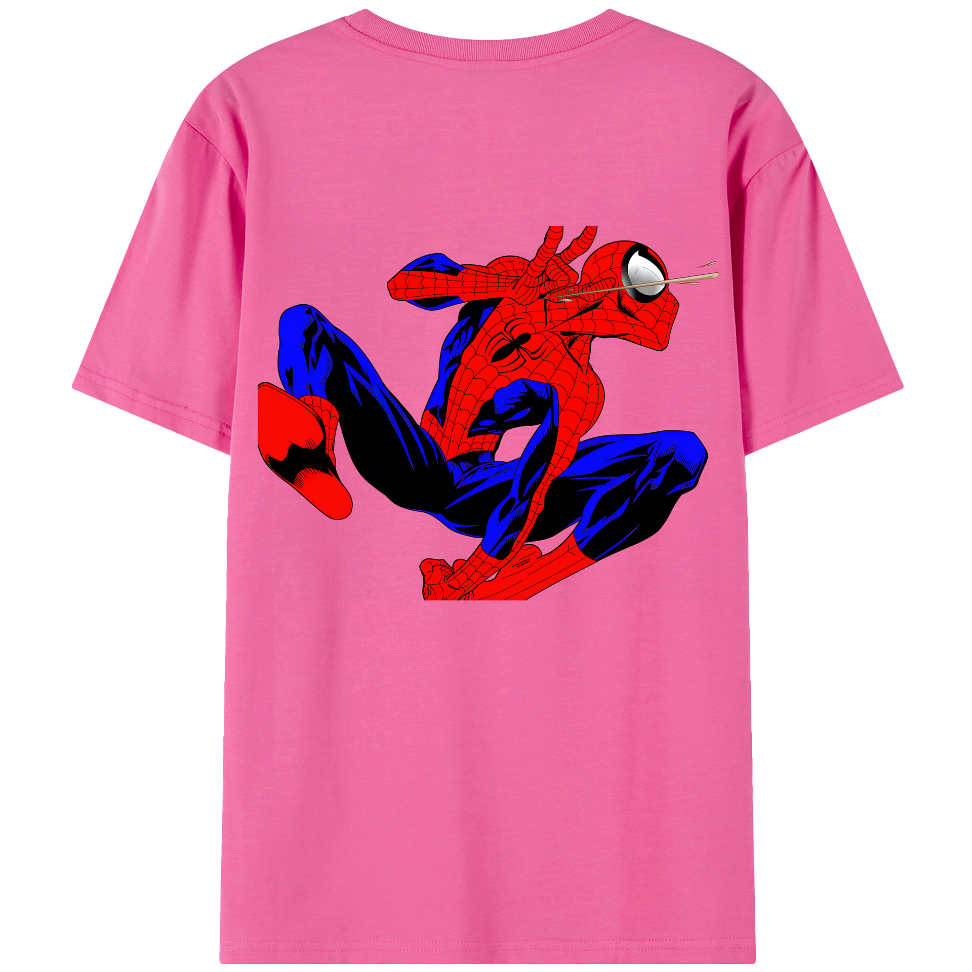 （画像用） Spider Man スパイダーマン レディース半袖Tシャツ(バックプリント)